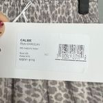 NWT Calme by Johnny Was Relaxed Fit Pant Pull On Leopard Organic Gauzy Cotton XS Photo 1