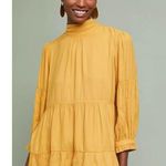 Maeve by Anthropologie Women's Goldie Tiered Tie Neck Blouse Size XS Photo 0