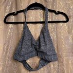 PINK Ultimate Charcoal Gray Halter Sports Bra Light Support Large Photo 5