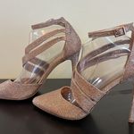 Call it spring , Gold fabric ankle strap stiletto pointy toe Photo 7