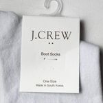 J.Crew Women's Pickleball White Graphic Crew Style Socks NWT Photo 2