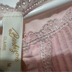 Blush Pink Lace Trim Chemise with Ribbed Texture : Box W07: Size M Photo 2