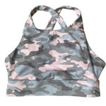 Fabletics Pink and Gray Camouflage Sports Bra Photo 0
