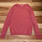 LC Lauren Conrad Lauren Conrad Sweatshirt Women’s Medium coral pink elastic hem lightweight Photo 1
