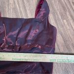 Dave and Johnny VTG 90s  Burgundy metallic square neck bow maxi‎ dress gown 11 12 Photo 7