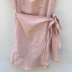 Princess Polly Womens Size 2 cottage hill pink wrap front mini dress Photo 5