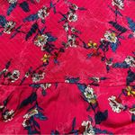 Jessica Simpson Pink Sleeveless Tropical Floral Pink Romper Medium Photo 2