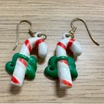 Candy Cane Earrings Red Photo 1