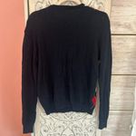 Brandy Melville  navy red white argyle heart print long sleeve preppy sweater OS Photo 2