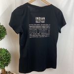 Indian Motorcycle Black Rally Tour Short Sleeve V Neck Tee T Shirt M Size M Photo 1