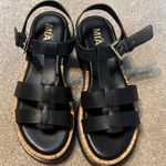MIA  Girl Seela Black Gladiator Platform Sandals Size 8 Photo 0