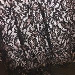 Black/White Lace prom dress Black Size 4 Photo 5