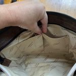 IMEDICI Firenze Leather Tote Purse Shoulder Bag Zip Around Italian Medium Size Brown Photo 11