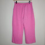St. John Sport Santana Knit Pink Cropped Wide Leg Flat Front Pants Size 6 Photo 4