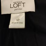 Loft  black ruffle faux wrap dress Sz 6 Petite Photo 4