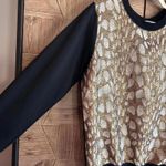 Dries Van Noten Women's Sweatshirt Black and Gold Sz Medium Photo 1