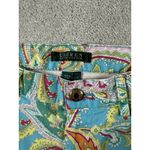 Ralph Lauren Lauren  Women's Blue Multicolor Paisley Print‎ Cropped Pants Size 6 Photo 1
