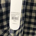 Nordstrom Sisstr Revolution Navy Blue Checkin Along Woven Jacket Shacket Photo 6