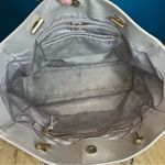 Tory Burch  Embossed Leather Bryant East West Tote Gray Shoulder Bag Le Fleur Photo 9