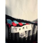 THML Women's Sleeveless Knit Tank Top Multicolor Crochet Trim Size L Photo 5