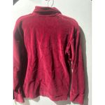 Vintage Burgundy Velour Polo Shirt Long Sleeve Collared Pocket Size L Red Size L Photo 5