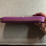 Tory Burch Magenta/Plum Leather Zip-Around Continental Wallet Photo 8
