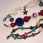 Colorful Beaded Interchangeable Watch Band Clip On Set Red Photo 1