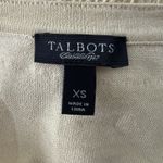 Talbots Sweater Womens XS Yellow Ruffle Cardigan Bohemian Cottagecore Feminine Photo 4