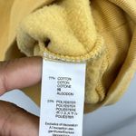 Gap Spellout Logo Yellow Hoodie Size Medium Warm Tone Cozy Photo 4