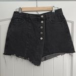 Urban Outfitters Black Asymmetrical Mini Skorts Photo 3