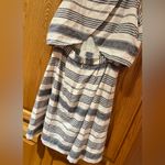 Madewell Striped Overlay Open Back Sleeveless Linen Blend Mini Dress Size 0 Photo 14