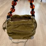 Bauerny  Velvet Beaded Top Handle Silver Chain Purse Handbag Shoulder Bag NWT Photo 1