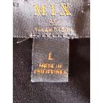 MIX Black White Floral Fit & Flare Dress Women’s Size Large Photo 4