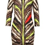 Just Cavalli  Oniric Tiger Animal Print Bodycon Dress Women's Size Small Photo 0