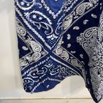 Anthropologie NWT $148  Holding Horses Blue Flared Bandana Shirt Dress 0 Photo 5