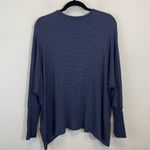 Michael Lauren ‎ Blue Slouchy Long Sleeve Crewneck Knit Top Size XS/S Photo 4