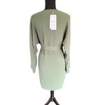 Sage Green Knit Belted Dolman Sleeve Dress Women’s L NWT Size L Photo 2