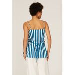 TOME x RTR Blue White Handkerchief Hem Striped Tank Top Size Medium Photo 1