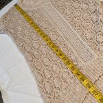 Maurice's sweater high/low style open crochet style size small Photo 2