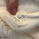 Athletic Works NWT  size large off white fuzzy high neck pullover 2 front pockets Photo 8