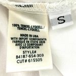 Bella Dahl High-low Hem Button-up Tencel Shirt In White Size S Photo 9
