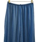ZARA  Women's Wide Leg High Waisted Pants Blue Size L Casual Photo 9