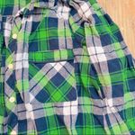 Aerie XS Blue & Green Flannel Photo 4