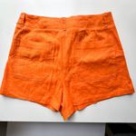 Anthropologie  New Colette Shorts by Maeve Linen Edition Women’s Size 32 Orange Photo 10