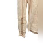 Faherty  Womens Willa Blouse Vanilla Cream Light Peach Organic Cotton Size Large Photo 4