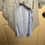 Altar'd State  Puff Sleeve Babydoll Blue Floral Square Neck Mini Dress XL EUC Photo 5