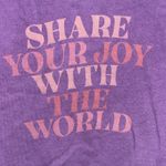 Old Navy Women's Long Sleeve Crew Neck Purple Vintage Graphic Print Sweatshirt Outfit Photo 4