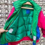 London Fog Vintage 90s Color Block Ski Coat with zip out insulated liner SMALL Photo 1