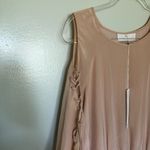Amanda Uprichard  Gibson Dress Cold Shoulder Lace Up Bisque New Small Photo 1
