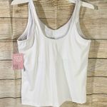PoshDivah padded white workout tank top women’s Size XLarge Photo 8